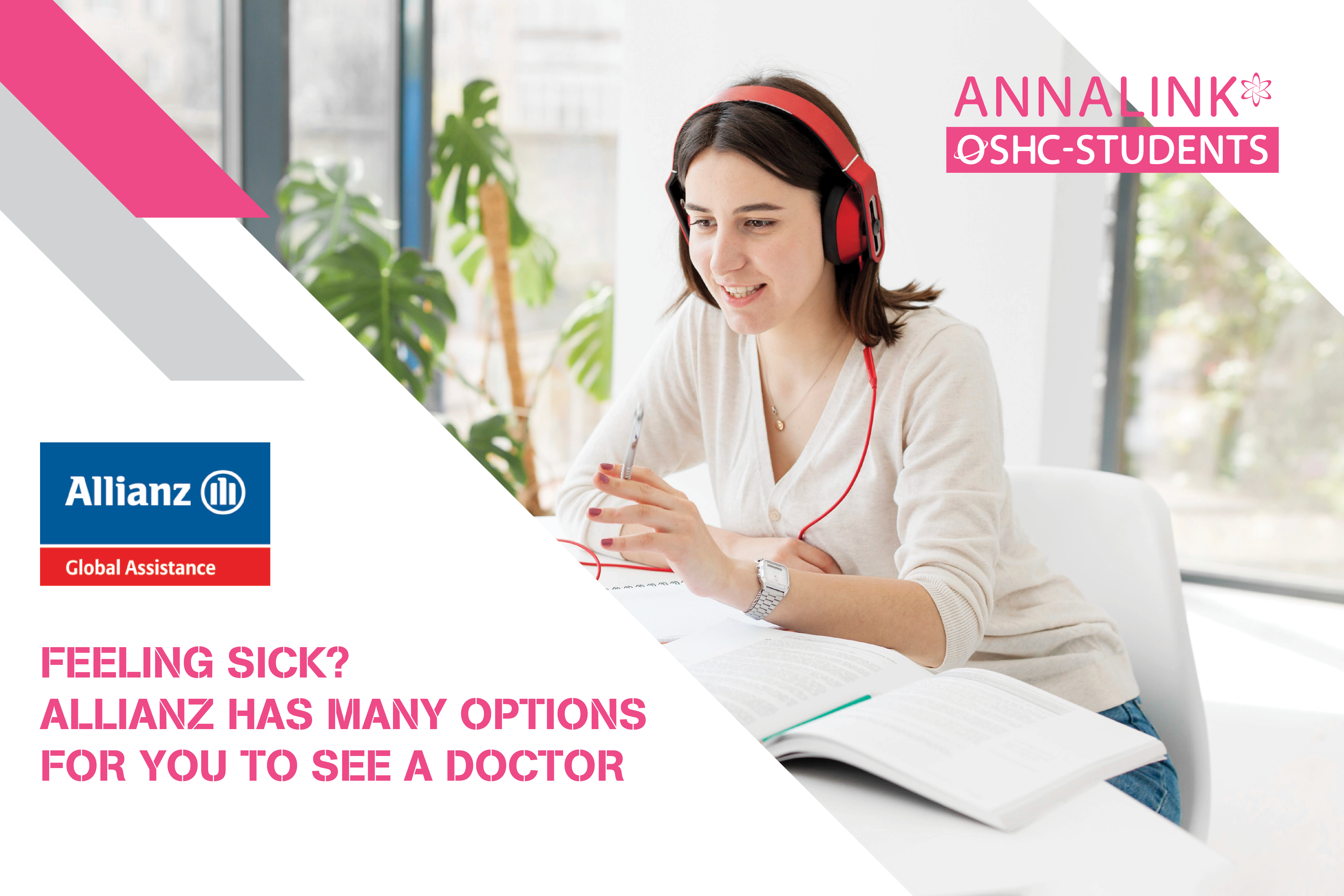 Felling sick? Allianz has many options for you to see a doctor