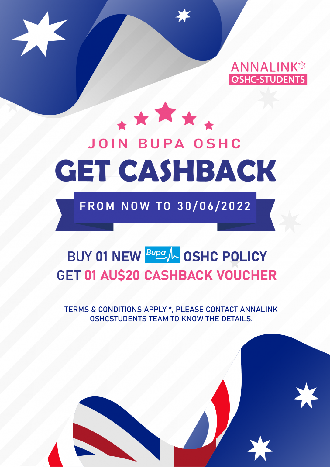 Bupa OSHC Cashback Promotion by Annalink